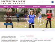Tablet Screenshot of lowcountryseniorcenter.com